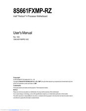 Gigabyte 8S661FXMP-RZ User Manual