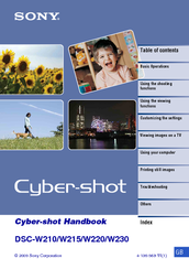 Sony Cyber-shot DSC-W210 Handbook