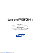 Samsung Freeform 4 Manual Del Usuario