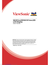 Viewsonic VA1911a-LED User Manual
