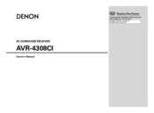 Denon AVR-4308CI Owner's Manual