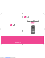 LG KG200 Service Manual