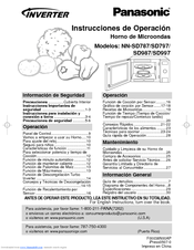 Panasonic NNSD797 - MICROWAVE OVEN 2.2CF Instrucciones De Operación