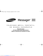 Samsung Messager III Manual Del Usuario