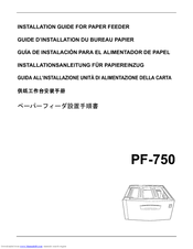 Kyocera PF-750 Installation Manual