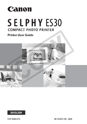 Canon SELPHY ES30 Printer User Manual