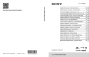 Sony DSC-WX200 Instruction & Operation Manual