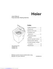 Haier HWM65-728 User Manual