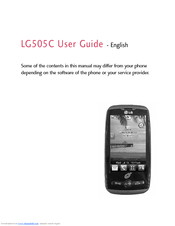 LG LG505C User Manual