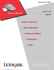 Lexmark C 752 Service Manual