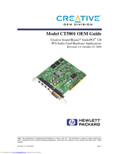 Creative Pavilion 8600 - Desktop PC Manual