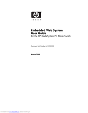 HP Embedded Web Server User Manual