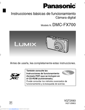 Panasonic DMCFX700 - DIGITAL STILL CAMERA Instrucciones Básicas De Funcionamiento