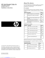 Hp C8000 - Workstation - 0 MB RAM Installation Instructions Manual