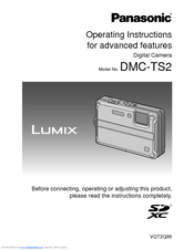 Panasonic DMCTS2 - DIGITAL STILL CAMERA Operating Instructions Manual