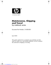 HP Pavilion xt5300 - Notebook PC Maintenance Manual
