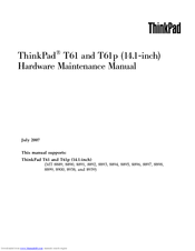 Lenovo 88952FU Hardware Maintenance Manual