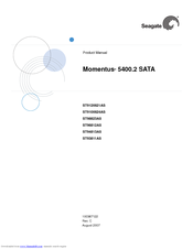 Seagate ST94813AS - Momentus 5400.2 40 GB Hard Drive Product Manual