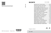 Sony Cyber-shot DSC-H200 Instruction & Operation Manual