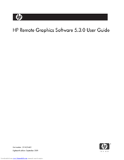 HP Remote Graphics Software 5.3.0 User Manual