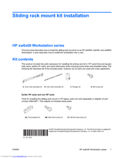Hp Xw6200 - Workstation - 2 GB RAM Installation Manual