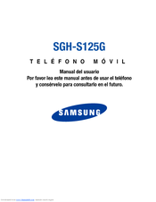 Samsung SGHS125G Manual Del Usuario