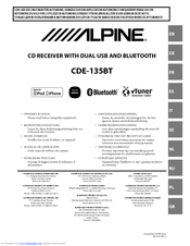 Alpine CDE-135BT Owner's Manual
