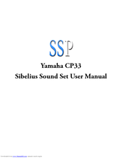 SSP CP33 Sibelius 5 User Manual
