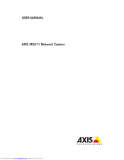 Axis M3011 User Manual