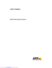 Axis q1602-e User Manual