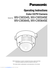 Panasonic WV-CW334S Operating Instructions Manual