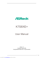 ASRock K7S8XE+ User Manual