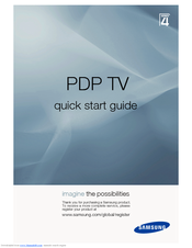 Samsung PS50A410C1 Quick Start Manual