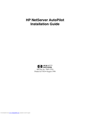 HP NetServer AutoPilot Installation Manual