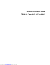 IBM PC 300GL Type 6277 Technical Information Manual