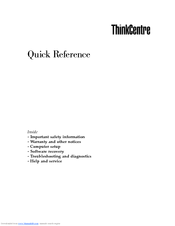 Lenovo ThinkCentre A35 Quick Reference Manual