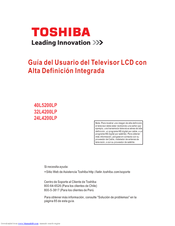 Toshiba 40L5200LP Guía Del Usuario