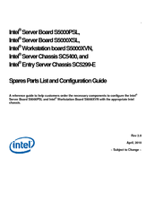 Intel L5335 - Xeon 2.0 GHz 8M L2 Cache 1333MHz FSB LGA771 50W Active Quad-Core Age Processor Configuration Manual