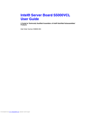 Intel S5000VCL - Server Board Motherboard User Manual