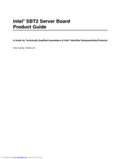 Intel SBT2 - SS3LE DUAL SLOT2 UPTO 4GB EATX Product Manual