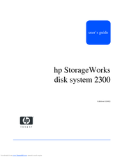 HP StorageWorks 2300 - Disk System User Manual