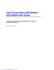 Intel SE7320SP2 - 800MHZ Ecc Ddr Xeon User Manual