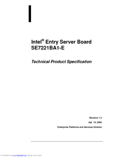 Intel SE7221BA1-E Technical Manual