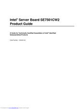 Intel SE7501CW2 Product Manual