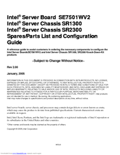 Intel SR1300 Configuration Manual