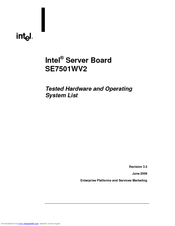 Intel SE7501WV2ATA Hardware Manual