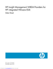 HP Insight Management WBEM Provider Datasheet