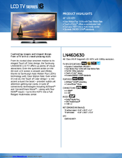 Samsung LN46D630M3FXZA Brochure