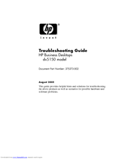 HP dx5150 Troubleshooting Manual