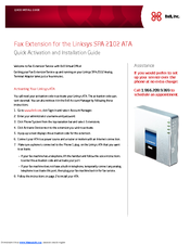 Linksys SPA2102-AN - Single Port Router Quick Install Manual